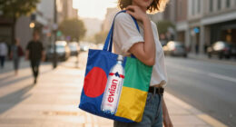 evian Is Celebrating 200 Years With Limited-Edition Bottle Bags Designed by Three UK Artists