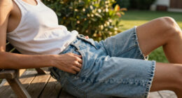 Jean Shorts Look Anything But "Dated" When Worn With This Basic Trend And Summer 2026'S It Flats