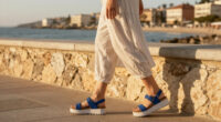 Birkenstock Papillio Women's Arizona Platform Sandals (Blue) $45.85